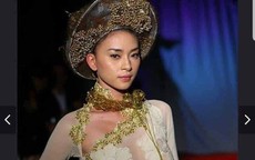 Vừa lên án nữ ca sĩ Kacey mặc áo dài Việt phản cảm, Ngô Thanh Vân lại gây tranh cãi vì diện phiên bản xuyên thấu, hở cả eo