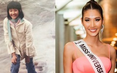 Ảnh Hoàng Thùy thuở đen nhẻm, “ngố tàu” được tiết lộ trong Miss Universe 2019