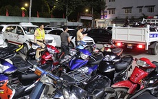 200 xe máy 'đi bão' mừng bóng đá bị tạm giữ
