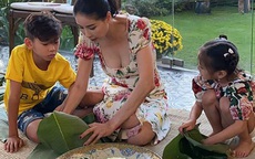 Giỏi giang trên thương trường, lộng lẫy ở sân khấu, Hoa hậu Hà Kiều Anh vẫn biết gói hơn 100 cái bánh chưng đón Tết