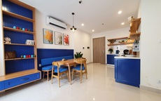 Bếp nhỏ xinh trong căn hộ vỏn vẹn 55m² với điểm nhấn yên bình màu trắng - xanh có chi phí hoàn thiện 40 triệu đồng ở Hà Nội