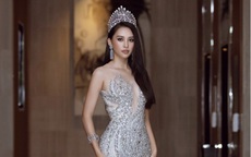 Hoa hậu Tiểu Vy mặc váy nặng 40 kg