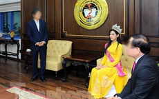 Những hình ảnh gây tranh cãi của Hoa hậu Đỗ Thị Hà khi về quê hương, về trường