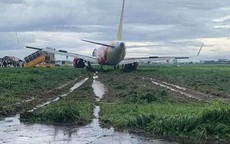 Máy bay Vietjet lao ra khỏi đường băng Tân Sơn Nhất