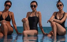 Hiếm hoi ảnh Tăng Thanh Hà, Tiên Nguyễn diện cùng nhau đi nghỉ, diện bikini