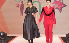 Á hậu Hoàng Thùy xuất hiện ấn tượng khiến Vân Trang vô tình bị "dìm hàng" với màu tím bắt trend nhưng quê kiểng