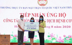 Vinamilk ủng hộ 8 tỷ đồng hỗ trợ cho Tp. Hà Nội và 3 tỉnh miền trung chiến đấu chống dịch COVID-19