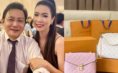 Chồng đại gia Á hậuTrịnh Kim Chi  tặng hai túi hàng hiệu mừng sinh nhật vợ
