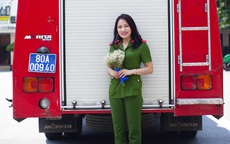 Nhan sắc xinh đẹp của nữ thủ khoa ĐH Phòng cháy Chữa cháy được kết nạp Đảng trên giảng đường