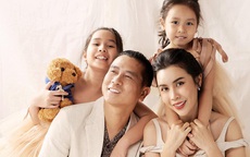 Lưu Hương Giang khoe ảnh gia đình hạnh phúc, 2 cô con gái lấn át cả bố mẹ