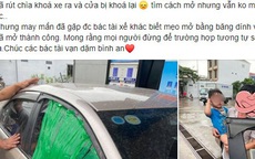 Xôn xao thông tin cháu bé 1 tuổi bị mắc kẹt trên ô tô vì người lớn quên rút chìa khóa khi xuống xe
