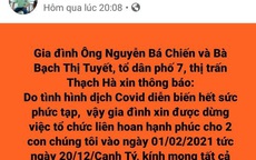 Cán bộ huyện ở Hà Tĩnh hoãn cưới con lần thứ 3 vì dịch COVID-19
