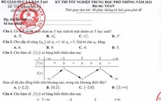 Đề tham khảo môn Toán 2021 có sự phân hóa mạnh hơn đề thi chính thức năm 2020