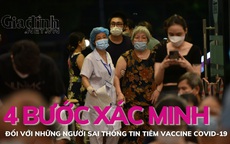 Những người sai thông tin tiêm vaccine COVID-19 cần phải xác minh theo quy trình 4 bước  