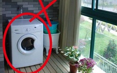 Máy giặt có thể đặt nhiều nơi nhưng tuyệt đối tránh vị trí này kẻo hỏng phong thủy cả nhà!