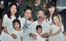 NSND Lê Hùng U70 hạnh phúc bên vợ trẻ kém 32 tuổi và các con