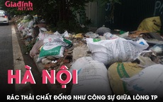 Hà Nội: Phế thải chất thành đống ngay giữa lòng thành phố