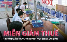 4 nhóm giải pháp miễn, giảm thuế cho doanh nghiệp, người dân