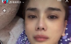 Lâm Khánh Chi xuất hiện với đôi mắt ngấn nước và sưng húp sau khi chồng trẻ tuyên bố ly hôn