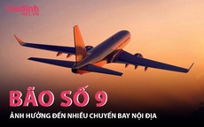 Các chuyến bay nội địa bị ảnh hưởng của bão số 9