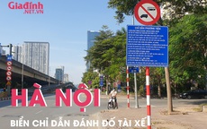 Hà Nội: Biển chỉ dẫn dày đặc chữ đánh đố tài xế lái ô tô