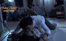Phía sau cảnh Việt Anh hôn Lương Thu Trang trong 'Hướng dương ngược nắng'