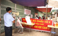 Hình ảnh bầu cử tại khu phong tỏa ổ dịch Gốc Mít Hải Dương