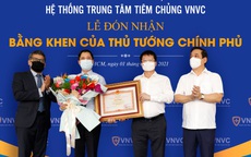 VNVC nhận Bằng khen của Thủ tướng vì có thành tích xuất sắc trong phòng chống dịch COVID-19