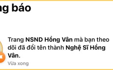 NSND Hồng Vân chính thức lên tiếng về việc bỏ danh hiệu ra khỏi tên fanpage