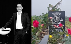 Khoảnh khắc xúc động Việt Anh thăm mộ NSND Hoàng Dũng