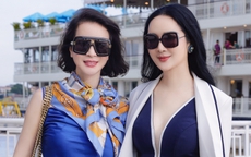 MC Thanh Mai chưng diện lộng lẫy dự tiệc trên du thuyền, đọ sắc cùng Hoa hậu Giáng My