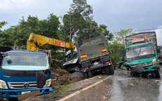 Tai nạn liên hoàn giữa 3 ô tô trên đường Hồ Chí Minh nhánh Đông