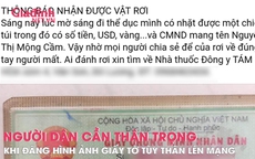 Người dân cần thận trọng khi đăng tải hình ảnh giấy tờ tùy thân lên mạng xã hội 