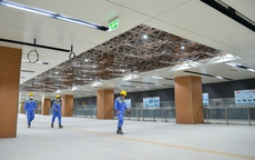 Bên trong nhà ga ngầm đầu tiên hoàn thành 100% của tuyến Metro TP.HCM