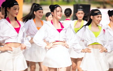 Cận cảnh đường cong Top 35 Hoa hậu Việt Nam trong phần thi Người đẹp thể thao