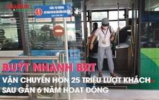 Hà Nội: Buýt nhanh BRT vận chuyển được hơn 25 triệu lượt khách sau gần 6 năm đưa vào hoạt động