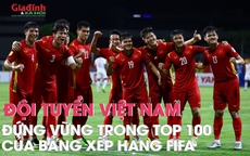 Dưới thời HLV Park Hang Seo, tuyển Việt Nam đứng vững trong top 100 của bảng xếp hạng FIFA 5 năm liên tiếp