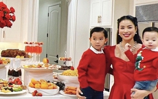 Hoa hậu Phạm Hương khoe ảnh hạnh phúc bên chồng và 2 con ở Mỹ