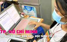 Mới nhất: TP. Hồ Chí Minh yêu cầu chuyển sang học online nếu lớp có 50% học sinh F0, F1