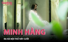 Bắt gặp ca sĩ Minh Hằng chọn váy cưới tại Hà Nội