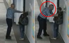 Camera trường học ghi lại hành vi phẫn nộ của thầy giáo với cậu học trò nhỏ, ông thầy 61 tuổi lập tức bị sa thải không còn đường quay lại nghề giáo