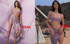 Ngọc Trinh bị tố mặc đầm nhái giống hệt của Kendall Jenner