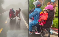 Chuyện phía sau clip 2 người đi ô tô giúp gia đình công nhân trong mưa rét