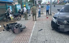 Trưởng công an phường lái ô tô ép ngã 2 kẻ cướp ở Cần Thơ