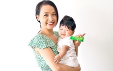 Nữ diễn viên Lê Bê La khiến cộng đồng bỉm sữa mê mẩn khi chia sẻ bí quyết "chăm da bé" mát lành