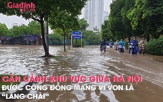 Cận cảnh khu vực nằm giữa lòng Hà Nội được cộng đồng mạng ví von là "làng chài"