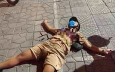 Nam thanh niên bị đối tượng dùng dao đâm gục trên phố Láng Hạ, bạn gái bị bắt lên xe taxi