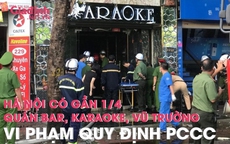 Gần 1/4 quán bar, karaoke, vũ trường tại Hà Nội vi phạm quy định phòng cháy chữa cháy
