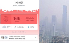 Cảnh báo Hà Nội ô nhiễm không khí, nhiều tòa nhà biến mất trong sương mù