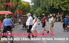 Khách du lịch quốc tế tới Hà Nội tăng mạnh trong tháng 9